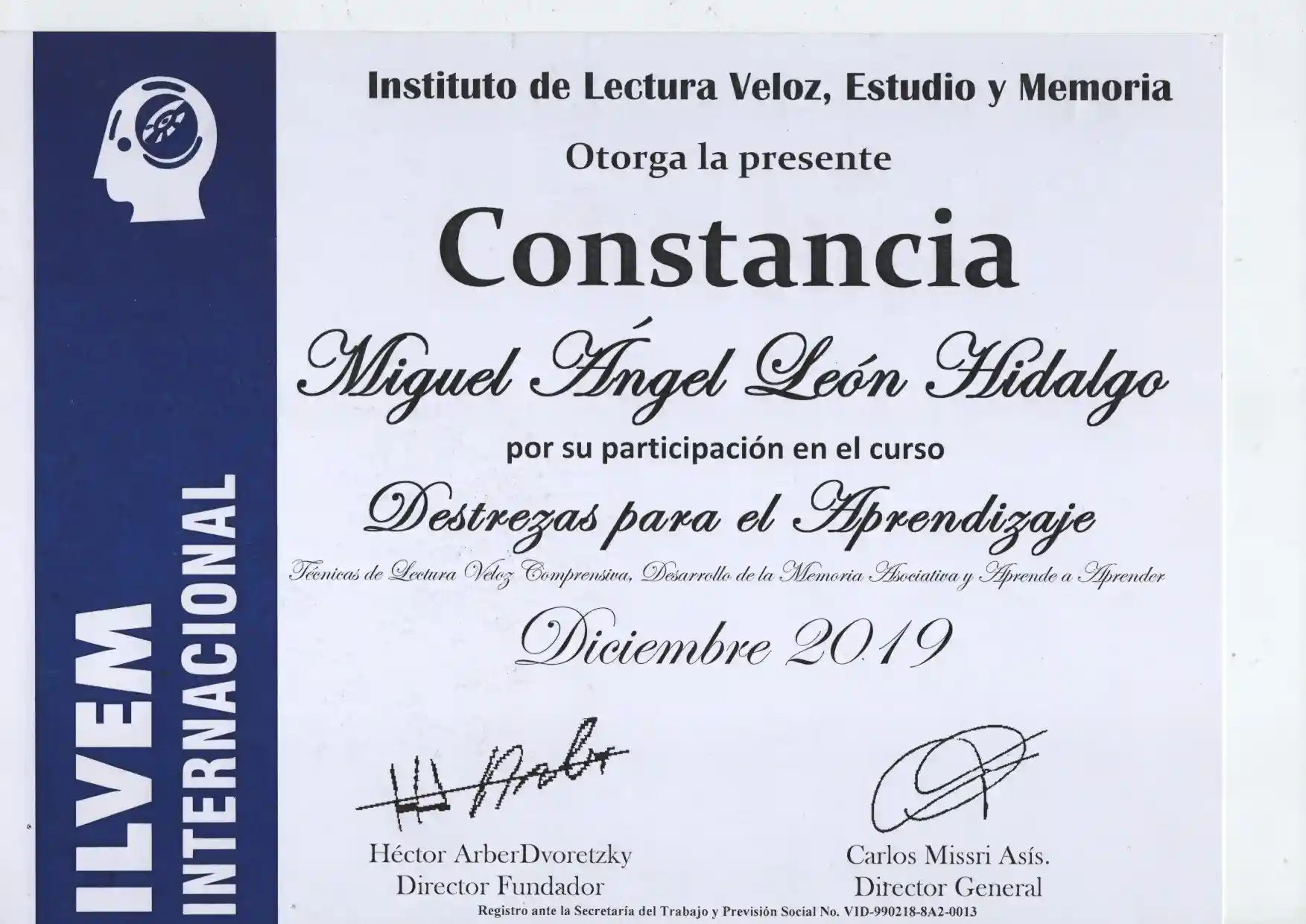 Certificación de Lectura Rápida